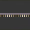 Intel DX Processor Chip With Purple Casing And Gold Pins Design Details