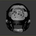 Black Safety Helmet With Z Logo And Protective Face Mask For Daily Use