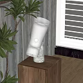 Table lamp combination table lamp bedside table 3d model