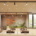Elegant Zen Style Beauty Salon Interior With Cozy Tea Lounge And Natural Bamboo Decoration