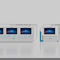 Exhibition Hall Culture Wall Design With Multiple LCD Screens And Modern Display Elements