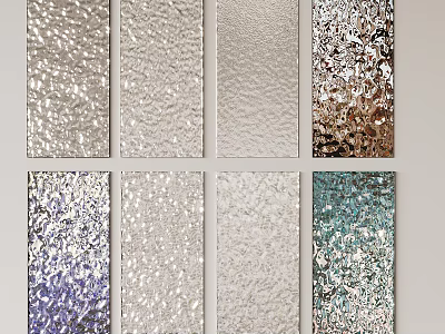 Modern Ceiling Design With Various Textured Decorative Panels In Different Colors 3d model