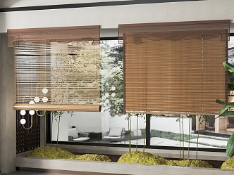 New Chinese venetian blinds venetian blinds combination 3d model