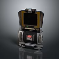 Vintage Industrial Device With Metallic Body DRG Label Screen And Control Buttons