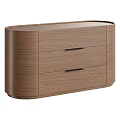 Sleek Modern White and Black Dressers Home Furniture with Three Drawers Minimalist Design