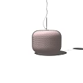 Two Modern Textured Pendant Lights With Diamond Pattern For Interior Lighting Decor 3d model