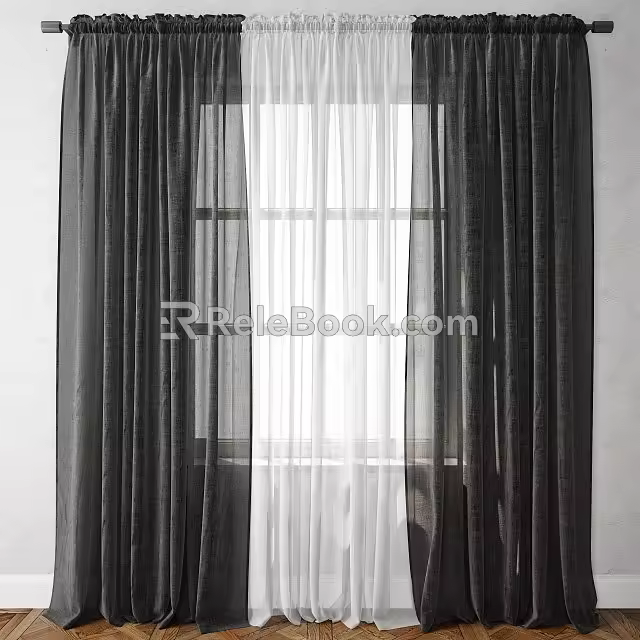 Curtains 3d model