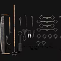 Tools Retro Hardware Tools Combination Hardware Agricultural Tools Hardware Torture Tools 3d model