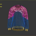 Brown Camouflage Sleeved Sweatshirt With Color Block Design Casual Fashion Style