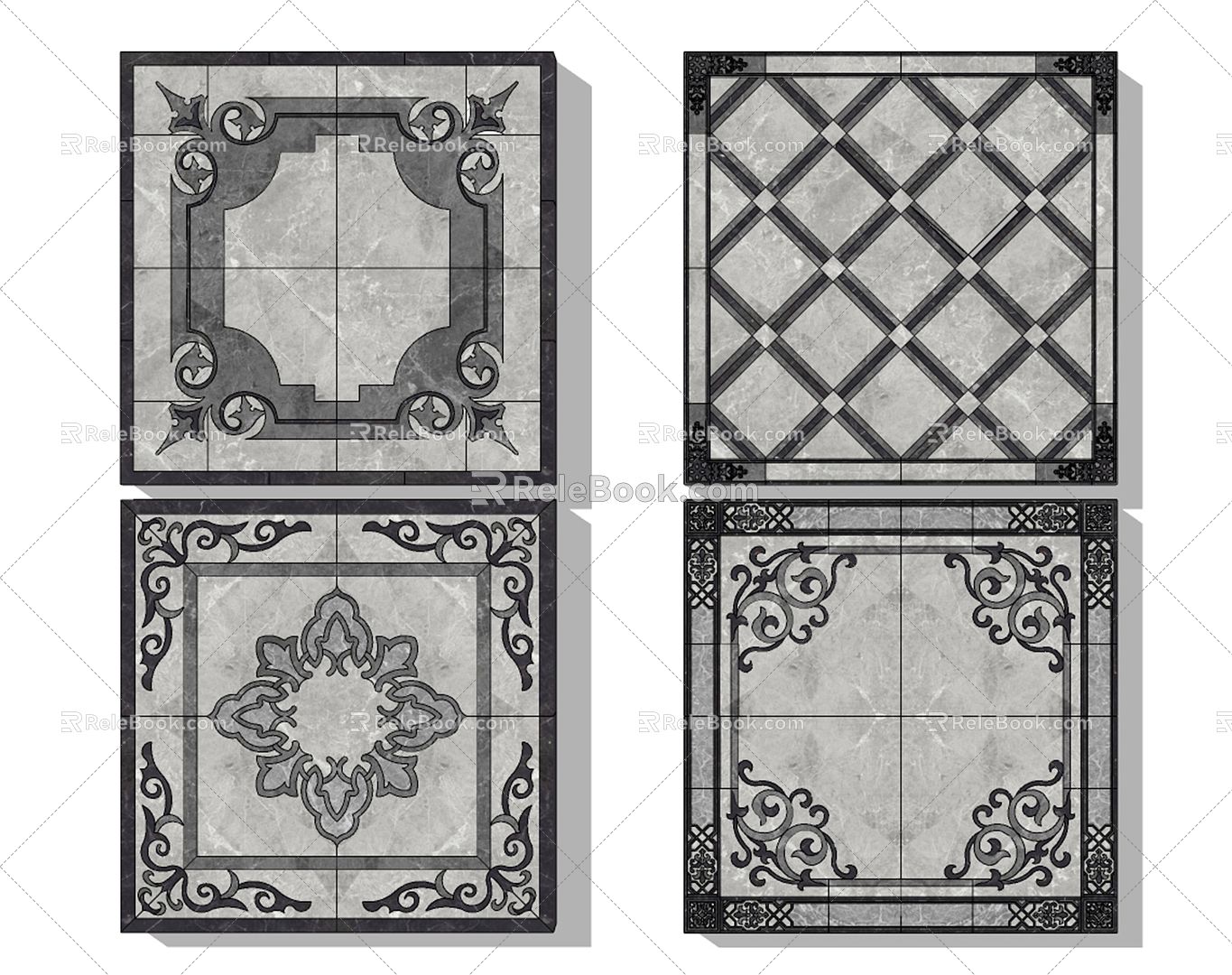 Modern Tile Marble Tile 3d model