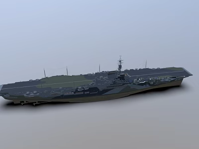 Highly Detailed Aerospace Aircraft Carrier Model Design For Space Exploration 3d model