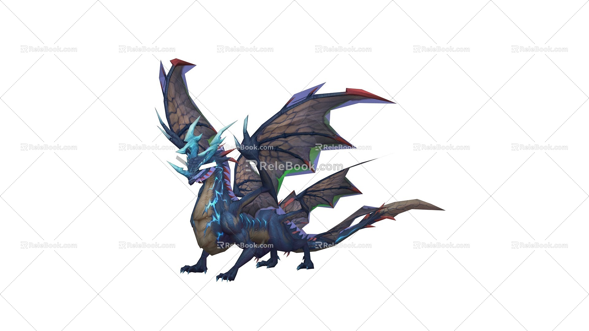 Animation magic dragon BOSS has magic dragon dragon dragon 3d model