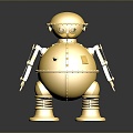 Robot Robot Assistant Small Robot Robot Butler Robot Butler Figure Game Figure 3d model