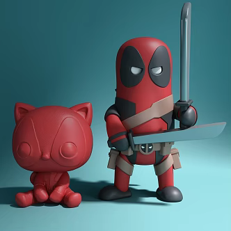 hand-made cartoon doll furnishings 3d model
