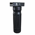 Black Flashlight With Textured Grip LED Light Head And Durable Body Design 3d model