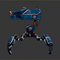 Robot Assistant Small Robot Butler Robot Butler Figure Game Figure 3d model