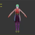 Game Movie Character Featuring Blonde Hair White Lab Coat Red Blouse And Red Shoes