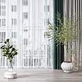 Modern Curtains 3d model