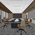 Modern Conference Room Interior Design With Long Table Leather Chairs Windows And Natural Light