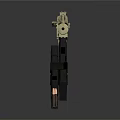 Tan Tactical Assault Rifle Featuring Black Magazine And 3D Rendered Design