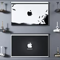 Modern Projector Projection Curtain Projection Combination Projector Curtain Combination Projector Combination Projection Equipment Display Screen 3d model