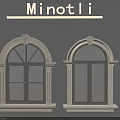 Minotli Arched Casement Windows With White Frames And Double Sash Design