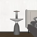 Modern Side Table Round Side Table Metal Side Table 3d model