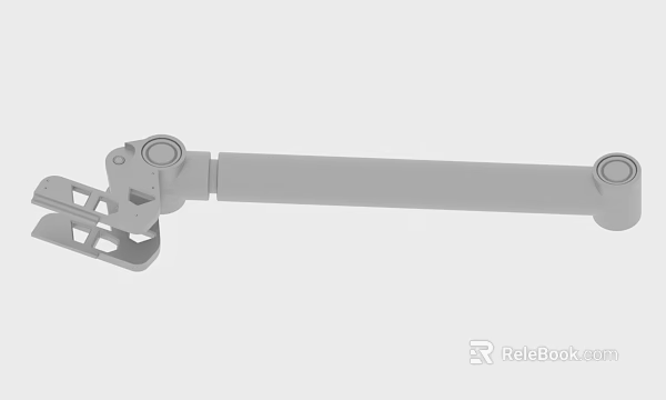 Gray Adjustable Mechanical Arm Bracket With Joint And Connecting Structure 3d model 