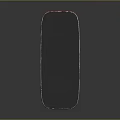 Rectangular Metallic Frame Device With Blue Transparent Section And Internal Structure