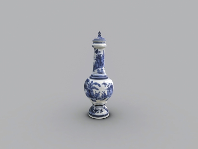 Chinese ceramic vase 3d model