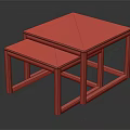 Modern Wooden Nested Tables With Smooth Surface And Sturdy Frame Structure For Home Furniture