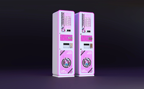 Game currency machine 3d model