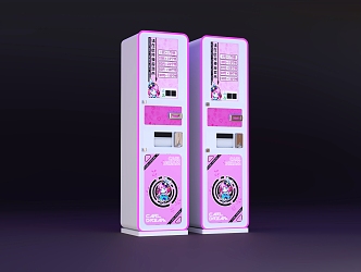 Game currency machine 3d model