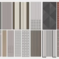 Various Modern Background Wall Designs With Different Textures And Color Options 3d model