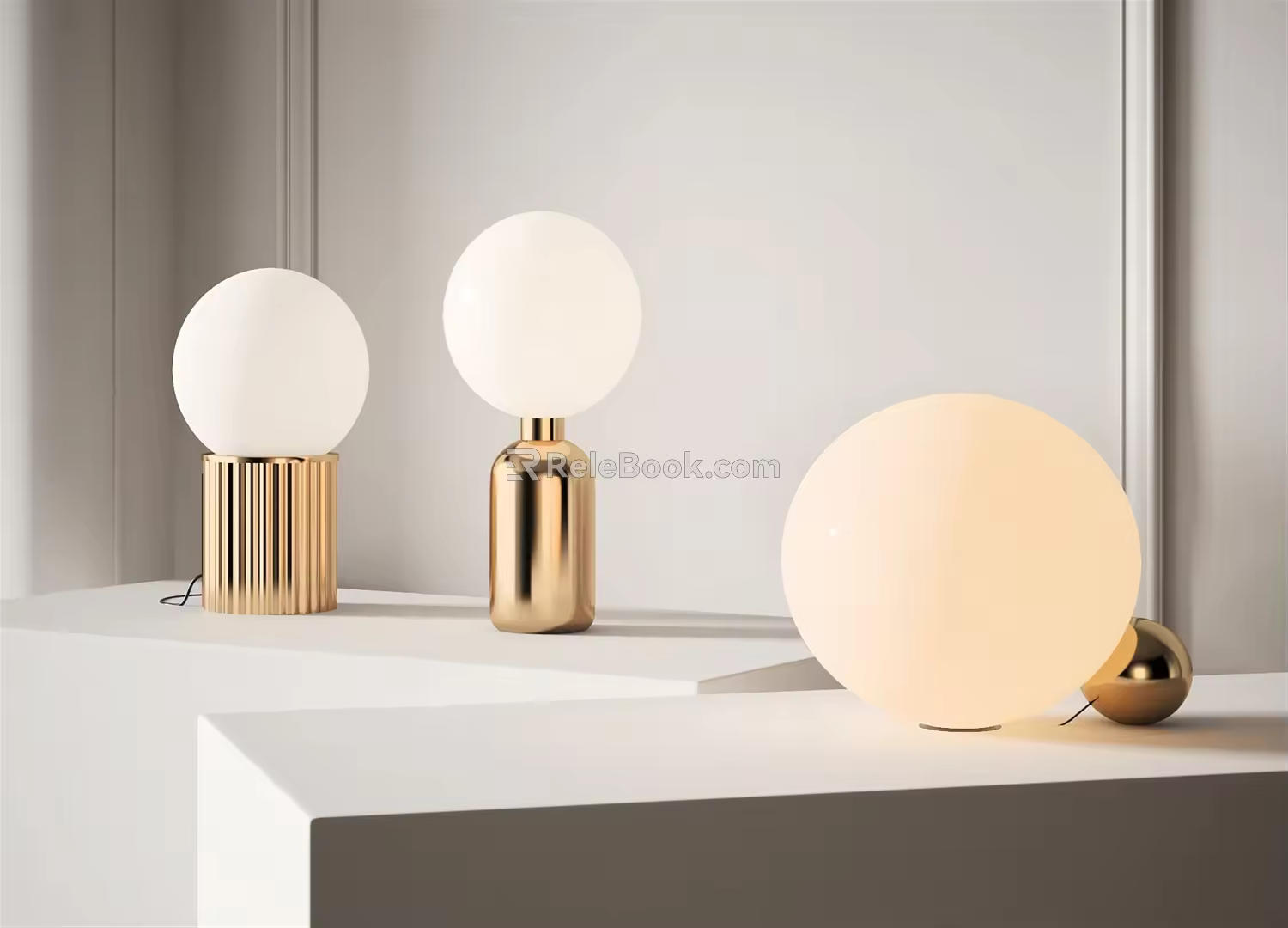 Modern table lamp 3d model