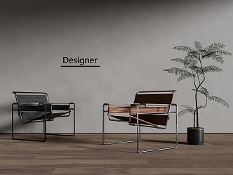 Modern Leisure Chair Sofa Chair 3d model