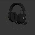 Gray Wired Over Ear Headphones With Soft Ear Cushions And Modern Comfortable Design
