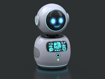 Intelligent Robot AI Big Data Science Fiction Robot Digital Human Intelligent Terminal Future Robot 3d model