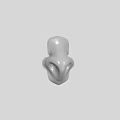 Cartoon Style Game and Movie Character Nose 3D Model Facial Feature Design