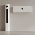 Modern White Air Conditioner Fan With Tower And Wall Mounted Design