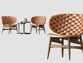Nordic Leisure Chair 3d model