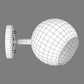 Modern Spherical Wall Sconces With Transparent Shade And Illuminated Double Heads