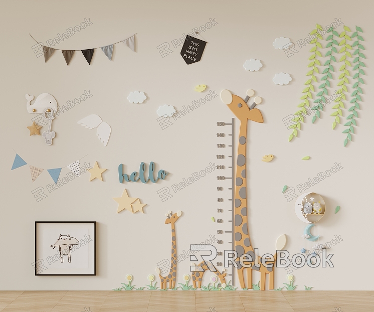 Modern Children's Wall Decorations model