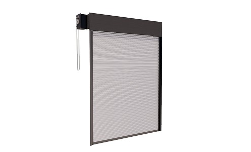 Roller gate roller shutter door interactive lifting iron door factory door 3d model