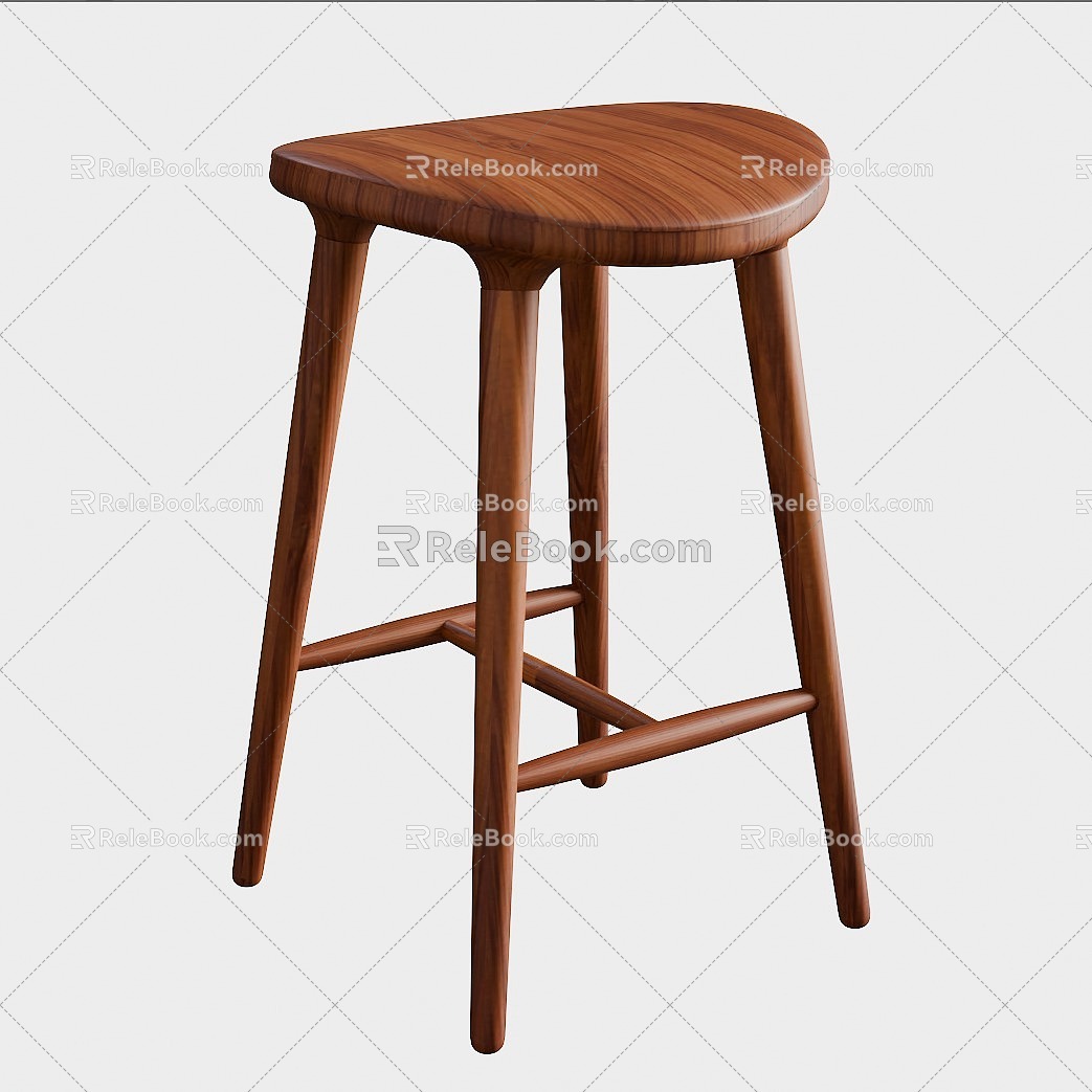 Banqueta Cliff Bar Stool 3d model