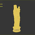 Exquisite Madonna and Child Ivory Carving Sculpture With Detailed Robes And Decorative Base