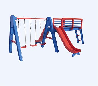 Modern rides Children'swing slide 3d model