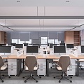 Public Office Area Office Space Public Office Office Furniture Staff Office Area 3d model