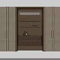 Luxury Modern Sideboard Cabinet With Built In Wine Display And Ambient Lighting For Dining Room