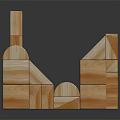Modern Building Blocks Children's Building Blocks Toys for Children 3d model